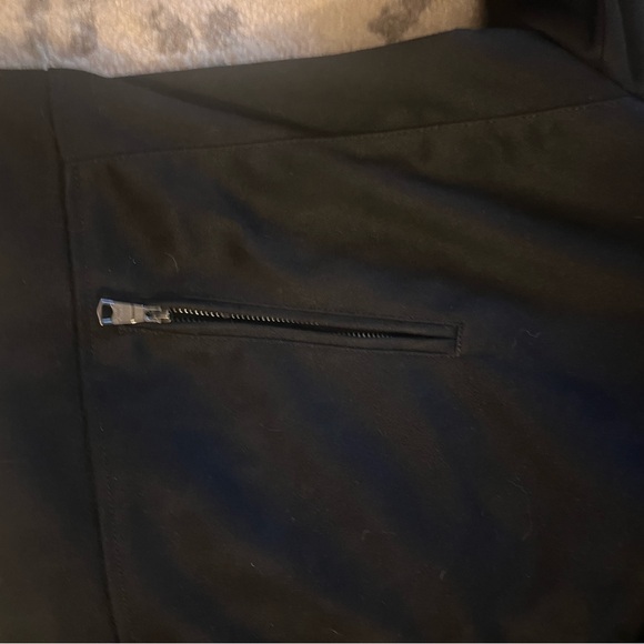 EUC FAUX SUEDE BANANA REPUBLIC BLACK MOTO STYLE JACKET SZ XL! - Picture 5 of 8